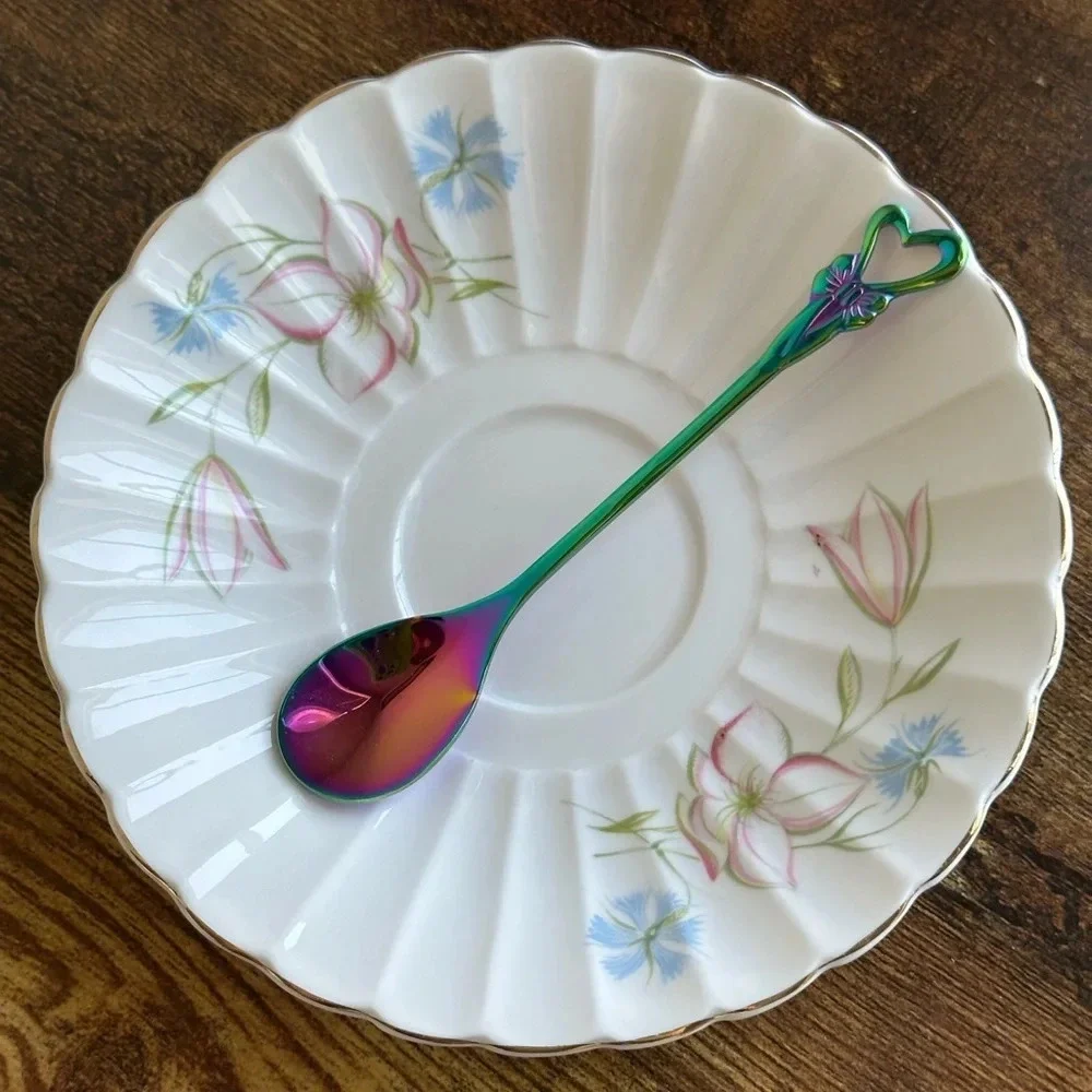 Rainbow Demitasse Spoons - Coffee/Dessert Spoon Set
